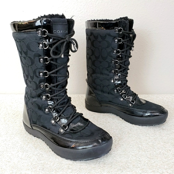 Coach Peggey Lace Up Boots